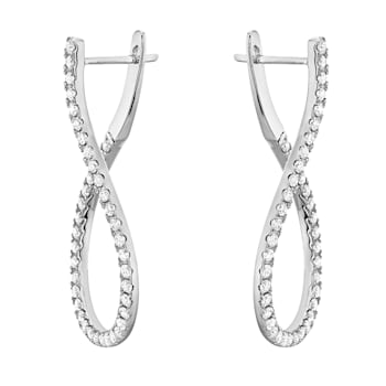 14K White Gold 1.25ct Diamond Earrings