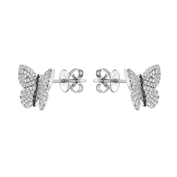 14K White Gold 0.68ct Diamond Earrings