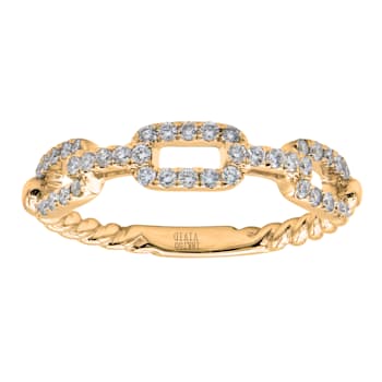 14K Yellow Gold 0.31ct Diamond Ring