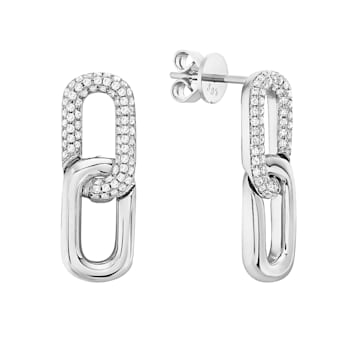 14K White Gold 0.46ct Diamond Earrings