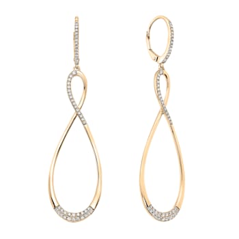 14K Yellow Gold 0.52ct Diamond Earrings