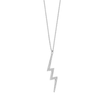 14KW 0.23ct Diamond Pendant With Chain