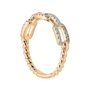 14K Yellow Gold 0.31ct Diamond Ring