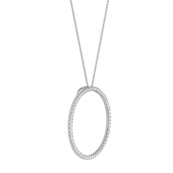 14KW 1.04ct Diamond Pendant With Chain