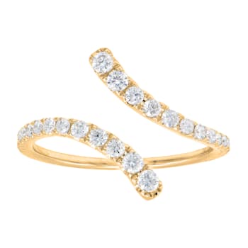 14K Yellow Gold 0.45ct Diamond Ring