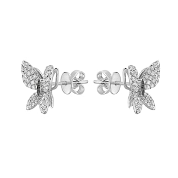 14K White Gold 0.66ct Diamond Earrings