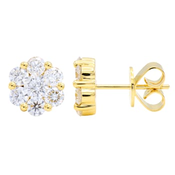 14K Yellow Gold 0.59ct Diamond Studs