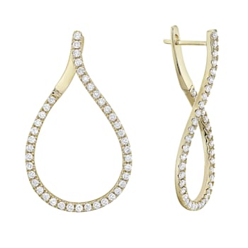 14K Yellow Gold 1.25ct Diamond Earrings