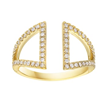 14K Yellow Gold 0.41ct Diamond Ring