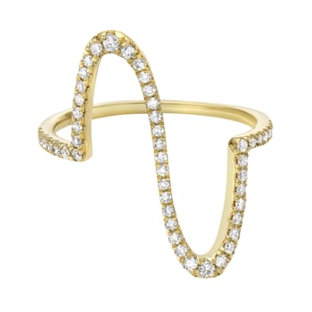 14K Yellow Gold 0.28ct Diamond Ring