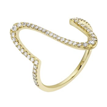 14K Yellow Gold 0.28ct Diamond Ring