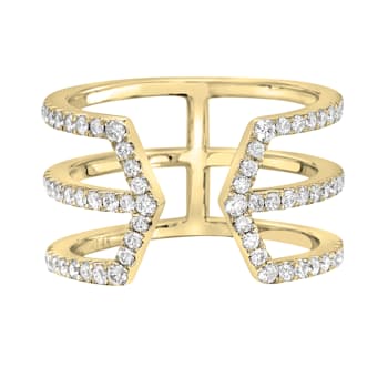 14K Yellow Gold 0.56ct Diamond Ring