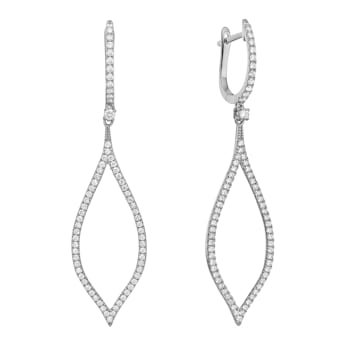 14K White Gold 0.77ct Diamond Earrings