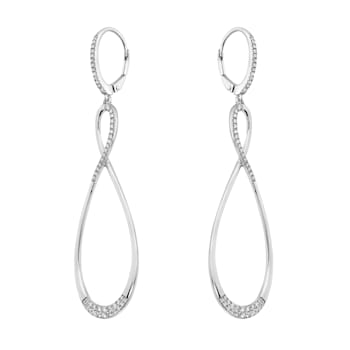 14K White Gold 0.52ct Diamond Earrings