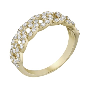 14K Yellow Gold 0.55ct Diamond Ring