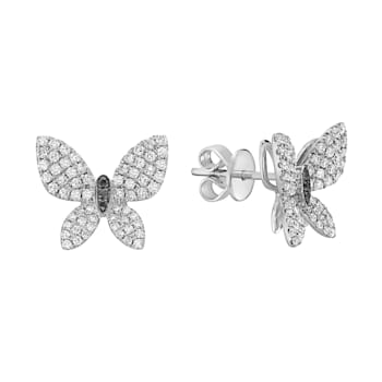14K White Gold 0.66ct Diamond Earrings