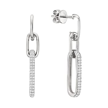 14K White Gold 0.29ct Diamond Earrings