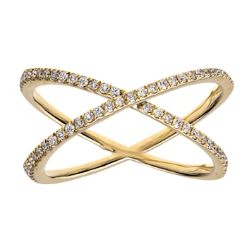 14K Yellow Gold 0.24ct Diamond Ring