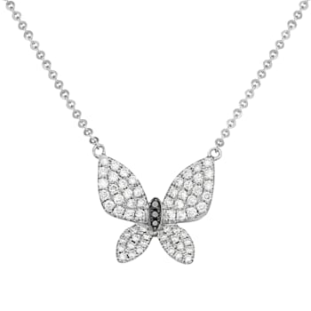 14KW 0.54ct Diamond Pendant With Chain