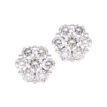 14K White Gold 0.59ct Diamond Studs