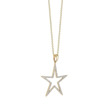 14KY 0.36ct Diamond Pendant With Chain
