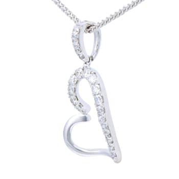 14KW 0.24ct Diamond Penant With Chain