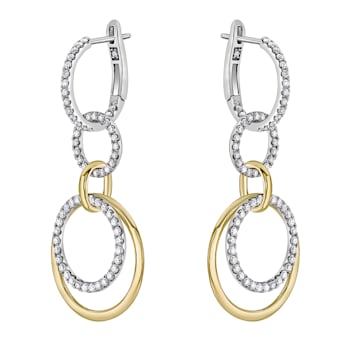 14K White Gold 1.24ct Diamond Earrings