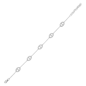 14K White Gold 0.71ctw Diamond Bracelet