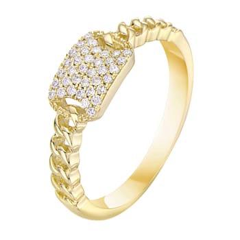 14K Yellow Gold 0.13ct Diamond Ring