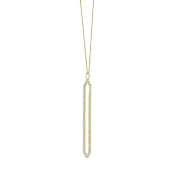 14KY 0.82ct Diamond Pendant With Chain