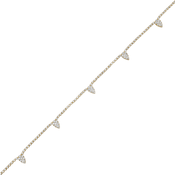 14KY 3.87ct Diamond Necklace