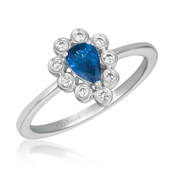 Le Vian Blueberry Sapphire and Vanilla Diamond 14k White Gold Ring 0.12
DIA 0.48 SA |EH|