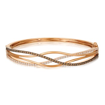 Le Vian Bangle with 3/4 cts. Chocolate Diamonds® , 5/8 cts. White
Diamonds in 14K Rose Gold