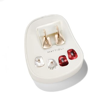 Mattioli small Puzzle earrings giftbox in 18-karat rose gold