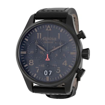 Alpina Startimer Pilot Black Dial Quartz Men's Watch.