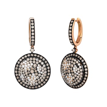 Piero Milano 18K Rose Gold Diamond 2.72ctw Drop Earrings
