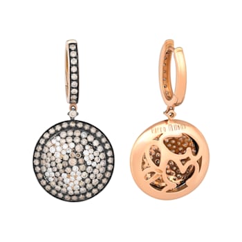 Piero Milano 18K Rose Gold Diamond 2.72ctw Drop Earrings