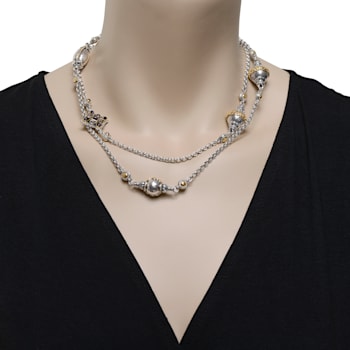 Konstantino 18K Yellow Gold and Sterling Silver Iolite Necklace
