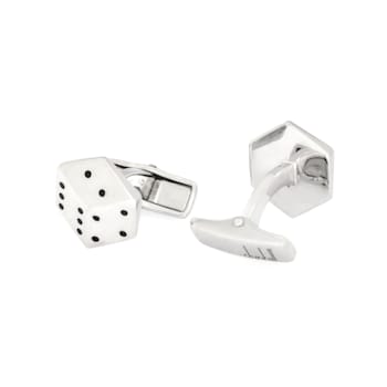 Dunhill Dice Sterling Silver Cufflinks