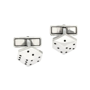Dunhill Dice Sterling Silver Cufflinks