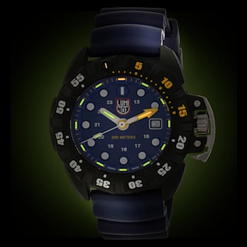 Luminox Scott Cassell Deep Dive Blue Quartz Men's Watch.