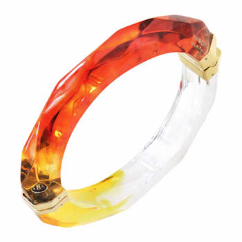Red and Yellow Tie Dye Bangle