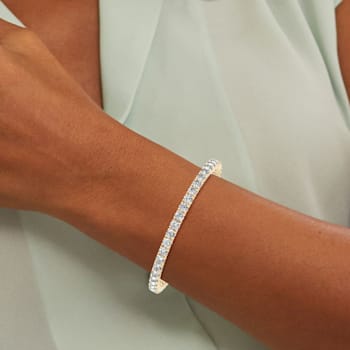 7.00 Ct. T.W. White Lab-Grown Diamond 14K Yellow Gold Classic Tennis Bracelet