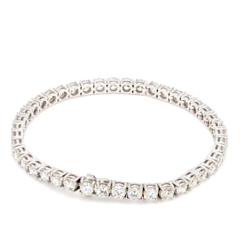 7.00 Ct. T.W. White Lab-Grown Diamond 14K White Gold Classic Tennis Bracelet