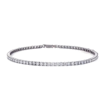 3.00 Ct. T.W. White Lab-Grown Diamond 14K White Gold Trendy Tennis Bracelet
