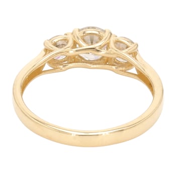 1 1/2 Ct. T.W. Lab-Grown Diamond Certified Ring 14K Yellow Gold