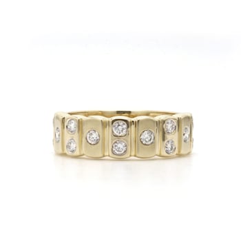 1/2 Ct. T.W. Lab-Grown Diamond Ring 14K Yellow Gold