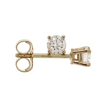 IGI Certified 1/4 Ct. T.W. White H-I Lab Grown Diamond Stud 14K Yellow
Gold Earrings