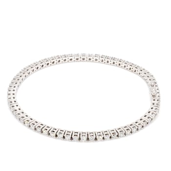5.00 Ct. T.W. White Lab Grown Diamond 14K White Gold Classic Tennis Bracelet
