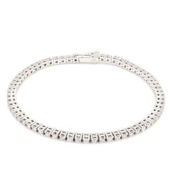 3.00 Ct. T.W. White Lab Grown Diamond 14K White Gold Classic Tennis Bracelet